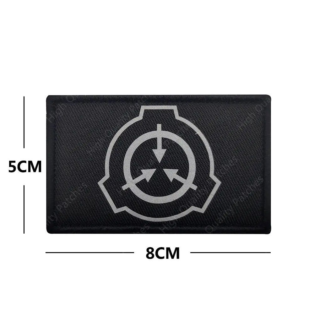 Parche mágico con logotipo de base SCP, parche reflectante SCP para mochila táctica, brazalete, parche bordado, bordado de ropa DIY - imagen 5