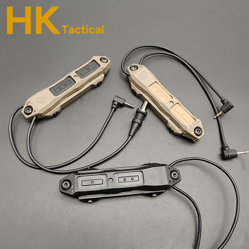 Botón de interruptor de presión remoto de doble función, nuevo enchufe táctico de 2,5 MM/3,5 MM/SF para láseres DBAL A2 PEQ y linternas M600 M300 - imagen 3