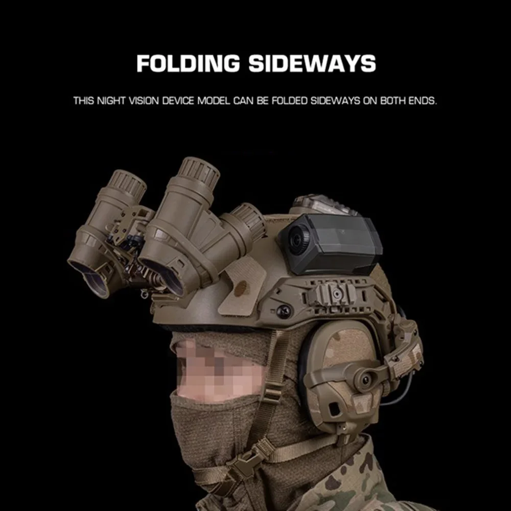 GPNVG-18 NVG modelo simulado gafas de visión nocturna binoculares tácticas de cuatro tubos para Larping Cosplay accesorios de película Airsoft - imagen 5