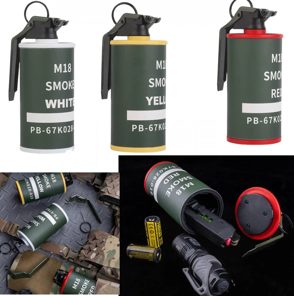 Modelo simulado M18 de mano, juguetes de tanque de almacenamiento de modelo de granada estática de ventilador del ejército, para accesorios de película, juego de Paintball al aire libre - imagen 2