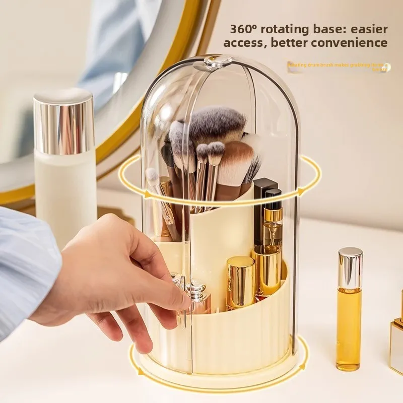 Organizador EDC giratorio antipolvo para maquillaje y brochas - imagen 3