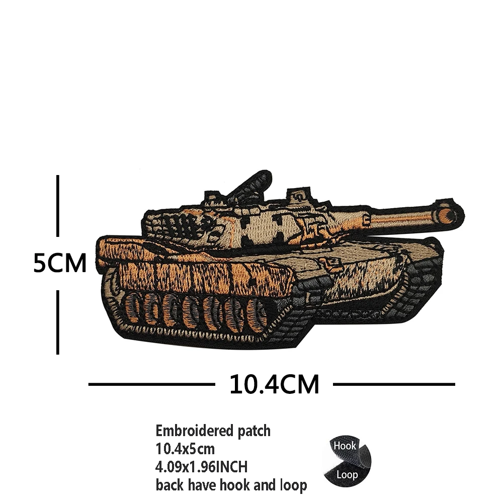 Parche de tanque táctico bordado completamente refinado, insignia de goma de PVC, bolso, mochila, parches de gancho y bucle para ropa, nuevo diseño - imagen 4