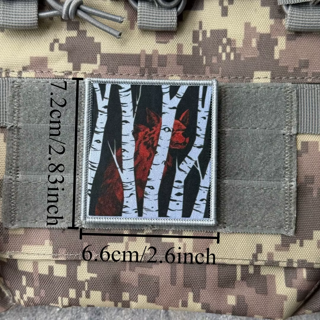 Wolf on the Shores parche táctico airsoft con velcro para mochila - imagen 2