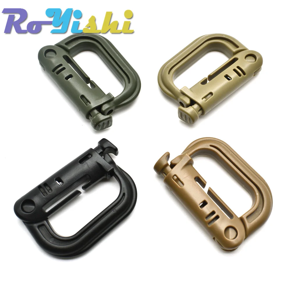 Mochila táctica Molle EDC grillete mosquetón Snap D-Ring Clip llavero bloqueo - imagen 4