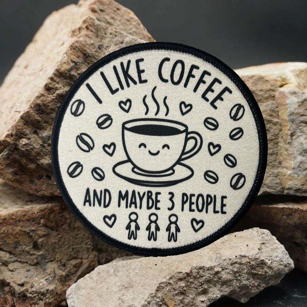 Parche táctico velcro I like coffee and maybe 3 people - imagen 4