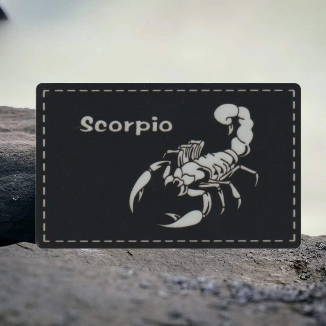 Insignia de moral reflectante de escorpión, parche de gancho y bucle de PVC, pegatina decorativa para mochila táctica - imagen 4