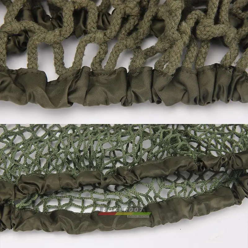 Casco táctico de acero para soldado, cubierta de red de camuflaje, red fina gruesa, adecuada para M1, M35, M88, G80 - imagen 5