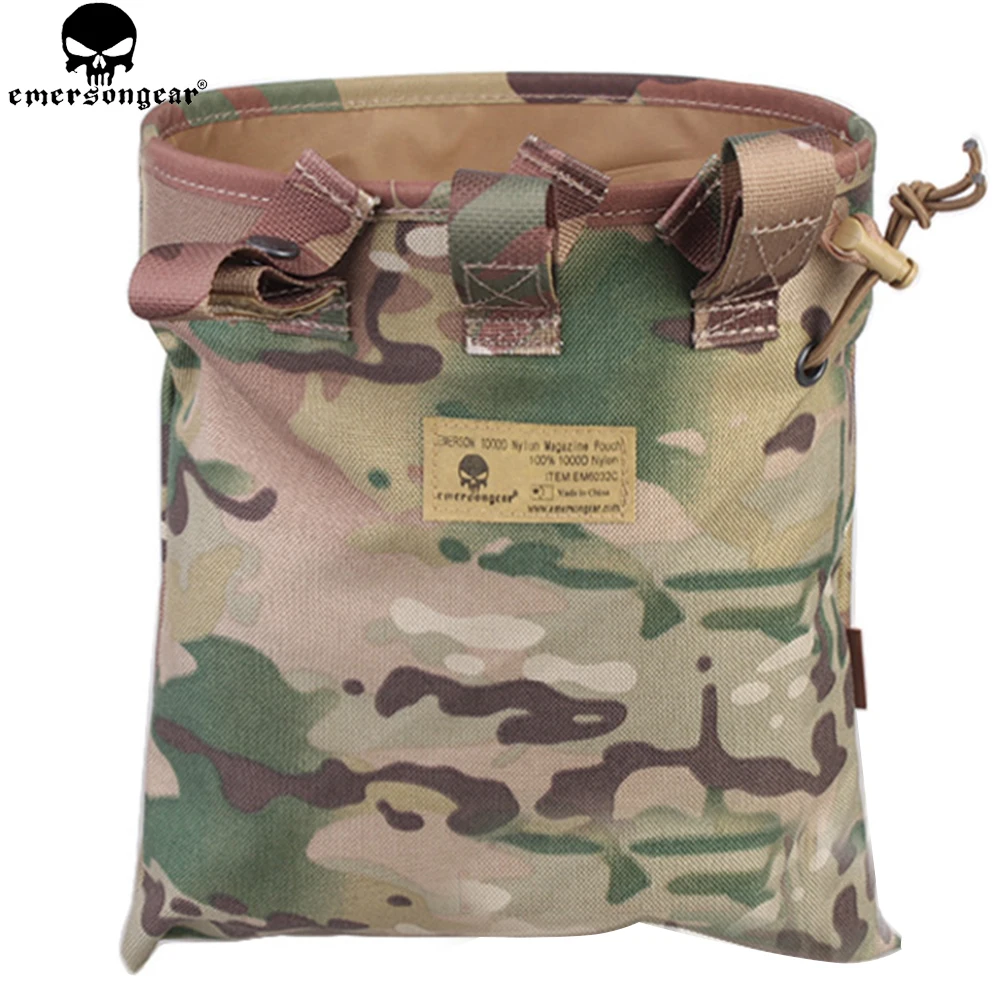 EMERSONGEAR-bolsa táctica plegable para artículos diversos, bolsa para revistas de caza, Airsoft, multicamuflaje, negra, EM6032 - imagen 3