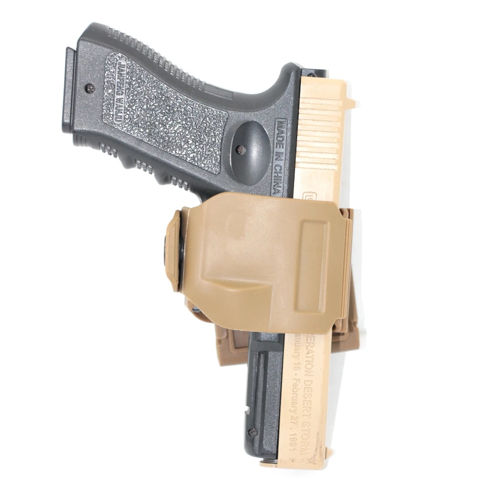 Funda para pistola GLOCK17, mano derecha con Clip para cinturón de rotación 360, funda táctica para pistola GL17 - imagen 5