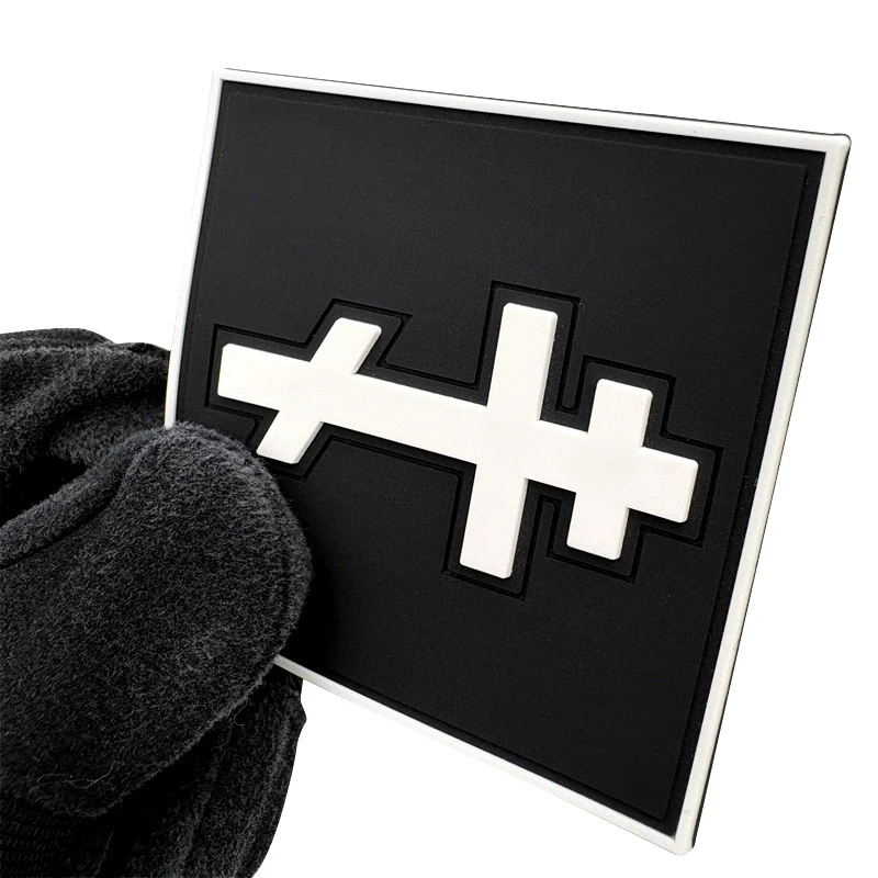 Parche luminoso de gancho y bucle de PVC con sello de Cruz Santa, parches de accesorios de ropa, insignia moral al aire libre, insignias tácticas - imagen 2