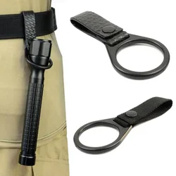 Soporte táctico MOLLE para linterna con clip y correas de fijación