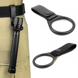 Soporte táctico MOLLE para linterna con clip y correas de fijación
