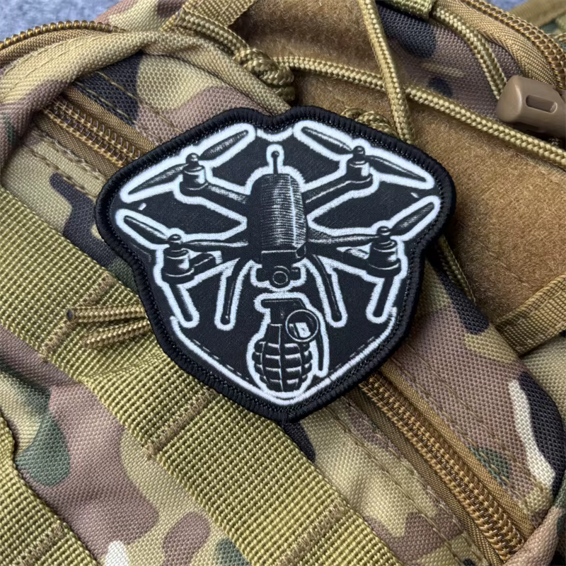 Parche táctico Chevron Dron FPV – Insignia moral Velcro - imagen 5