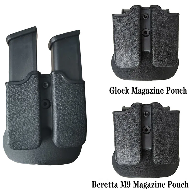 Portacargador táctico universal 9mm para Glock Beretta Colt M92