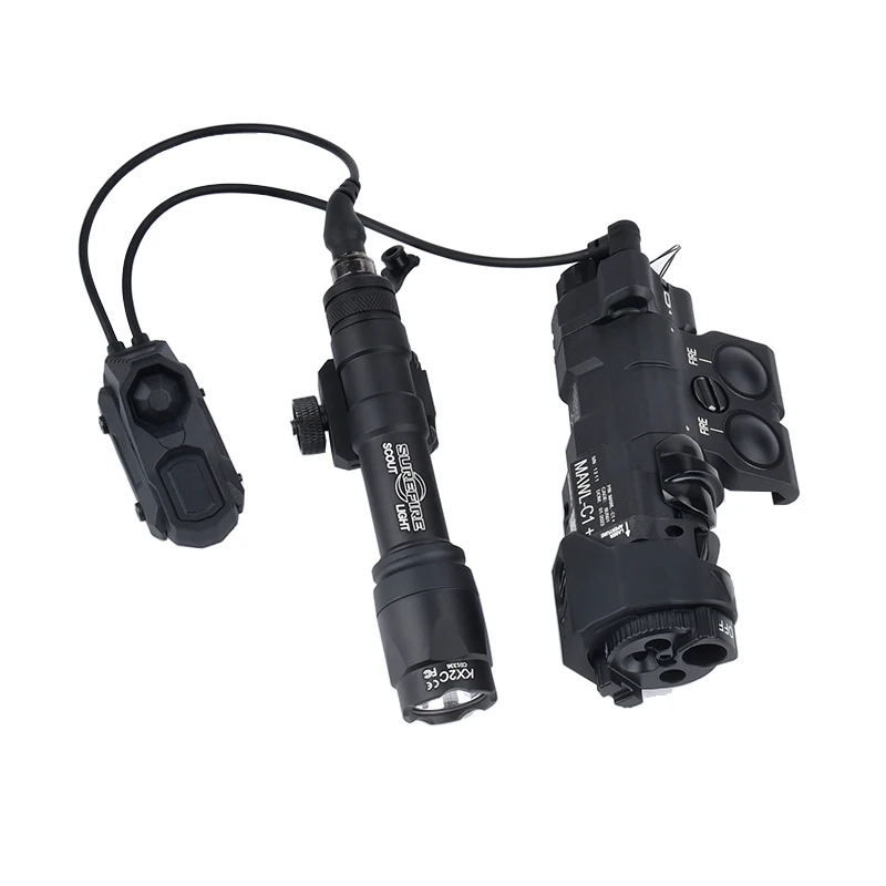 Caza táctica MAWL C1 rojo azul verde punto láser IR LED arma luz surefire M300A M600C alta potencia Airsoft linterna Accesor - imagen 4