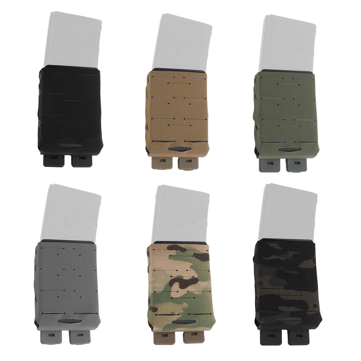 WRC Bolsa ligera para Rifle Mag, inserto incorporado, portador magnético ligero, Compatible con Molle AR-15 / M4 5,56, portador de revistas - imagen 5