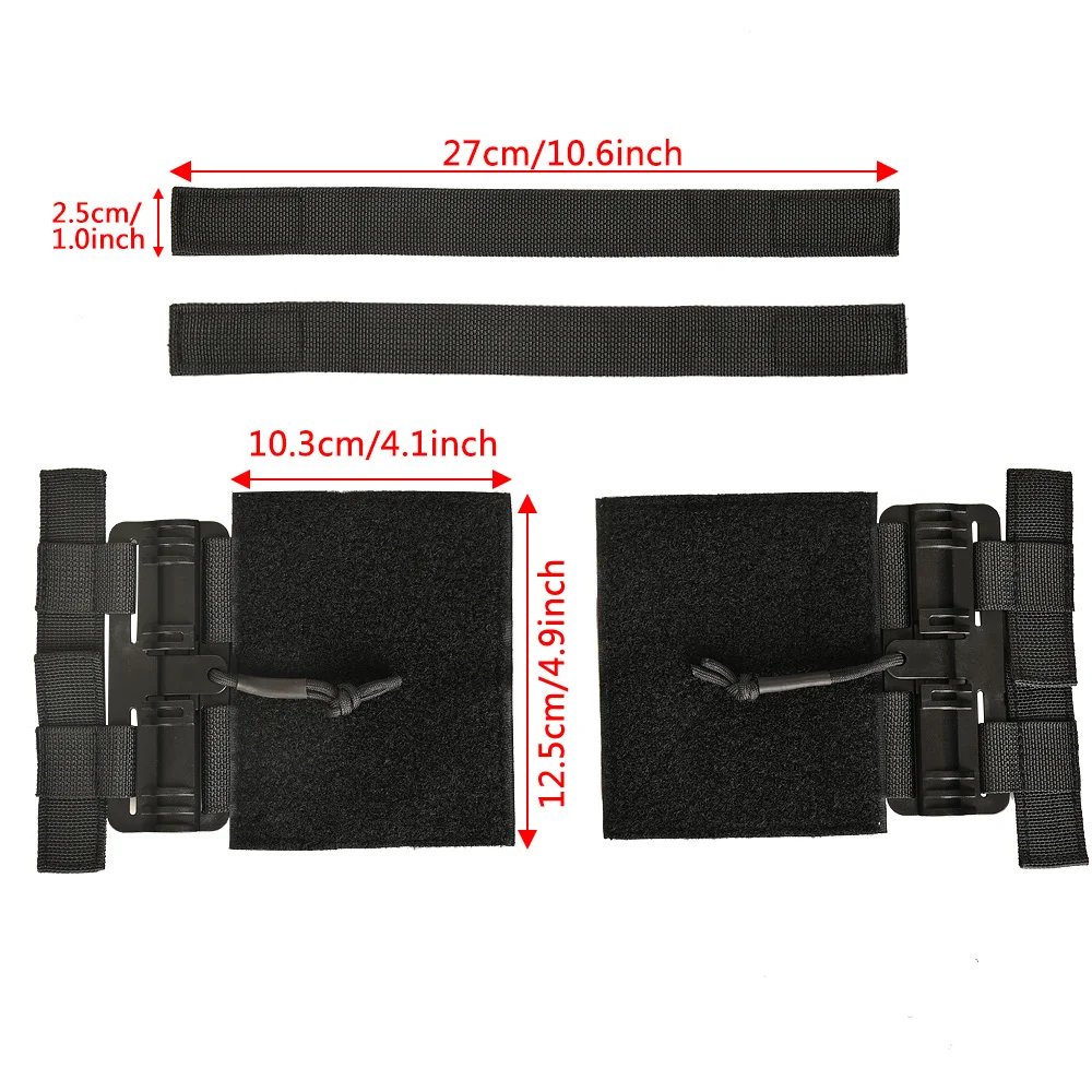 Conjunto de hebilla de extracción rápida, chaleco táctico, Kit Molle de hebilla de liberación rápida para JPC CPC NCP XPC, accesorios universales para chaleco Airsoft - imagen 3