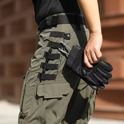 Pantalones tácticos militares hombre para senderismo con bolsillos