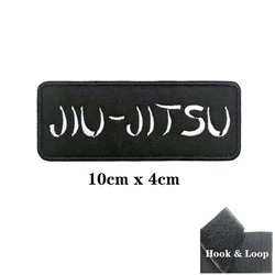 Parche bordado Jiu-Jitsu con velcro táctico planchable