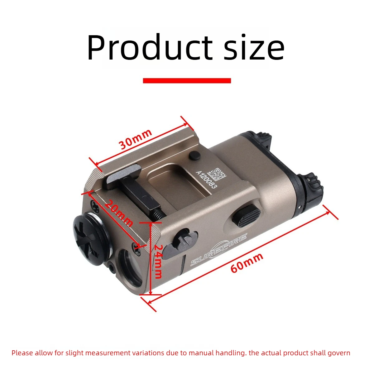 Linterna táctica SureFire XC1 Scout para Glock, riel Picatinny - imagen 3