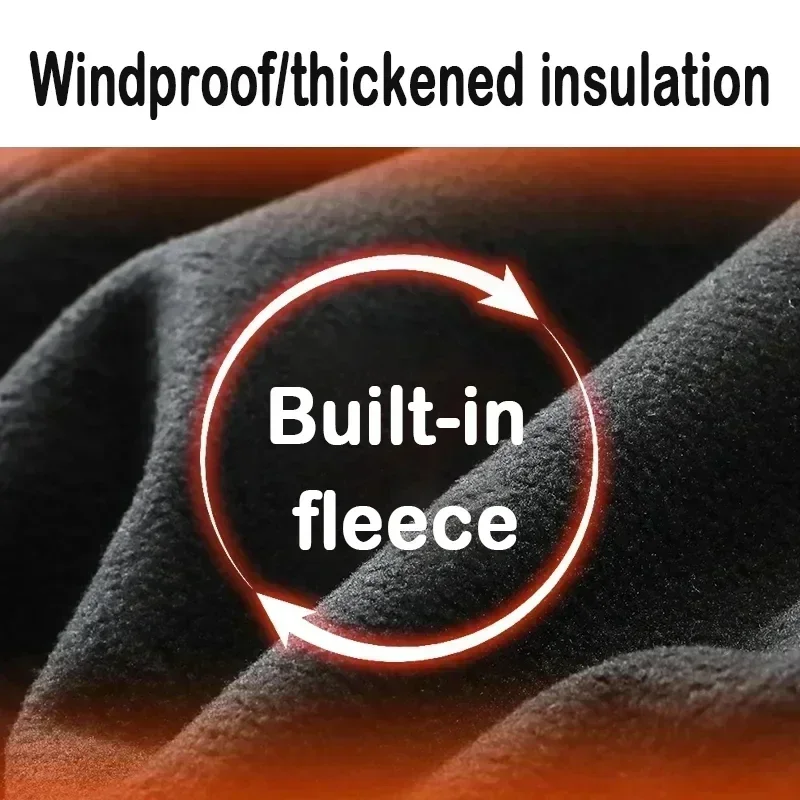 Pantalones Cargo cálidos de forro polar para hombre, pantalón militar de piel de tiburón, Pantalones rectos de concha suave para exteriores, pantalones impermeables con múltiples bolsillos del ejército, Invierno - imagen 5