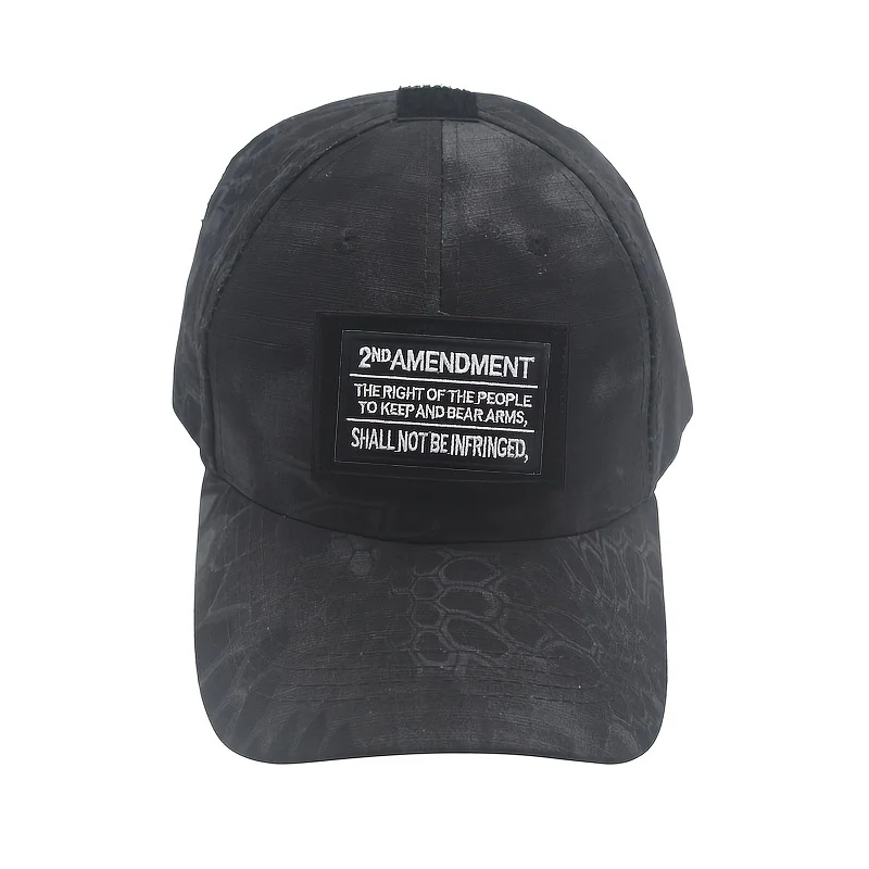 [Parche táctico masculino] Insignia adhesiva de Velcros con parche bordado de segunda enmienda |   Cierre de gancho y bucle |   para mochilas, ropa - imagen 5