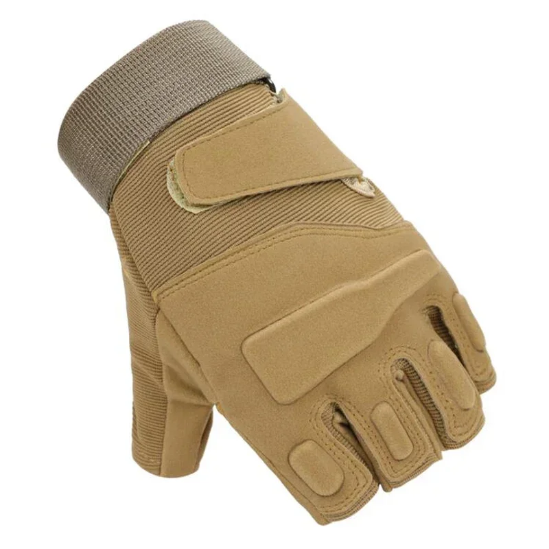 Guantes tácticos sin dedos para ciclismo al aire libre, manoplas militares antideslizantes de medio dedo para hombre, guantes de combate SWAT para hombre - imagen 5