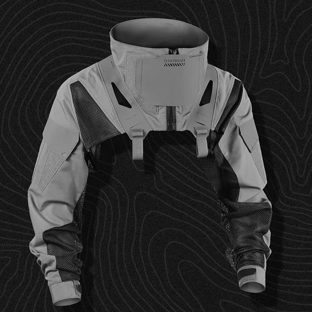 Uniforme de combate táctico Original de manga larga, ropa de camuflaje transpirable, chaleco táctico Compatible con aparejo de pecho, ropa de manga - imagen 2