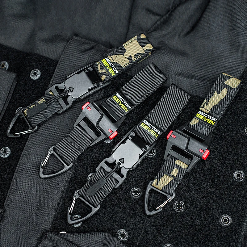 Hebilla táctica de liberación rápida, Clip de correas Molle multiusos, hebilla para llavero, faja para exteriores, cinturón, accesorios para chaleco de caza