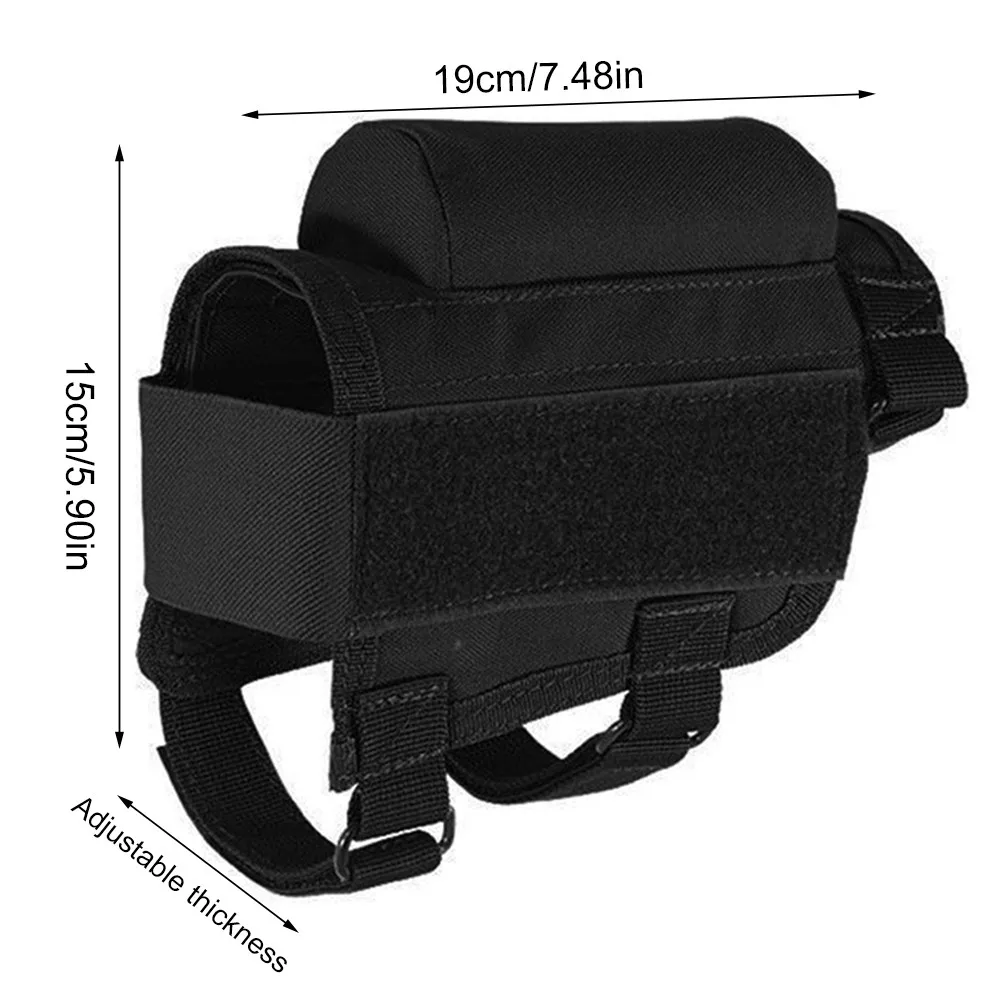 Soporte para carcasa de Rifle de 7 rondas, soporte para carcasa de culata, almohadilla para reposa mejillas, bolsa para cartuchos, bolsa para munición, soporte para balas, bolsa para caza y tiro - imagen 5