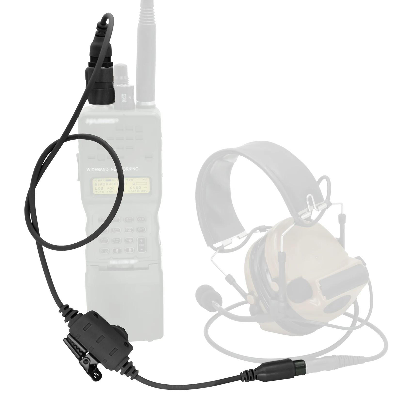 TS TAC-SKY Adaptador PTT de 6 pines RAC PTT Compatible con AN/PRC 148 152 163 Walkie Talkie modelo para auriculares deportivos Airsoft