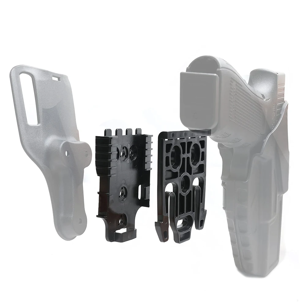 Kit de sistema de bloqueo rápido con horquilla de bloqueo QLS 19 y accesorio de plataforma de placa receptora QLS 22 para base adaptadora de funda de servicio - imagen 3