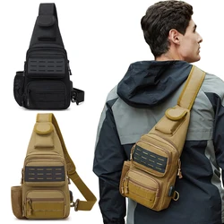 Bolso táctico para el pecho, bandolera para exteriores, bolso cruzado para acampar, escalar, mochila de hombro, bolso de caza
