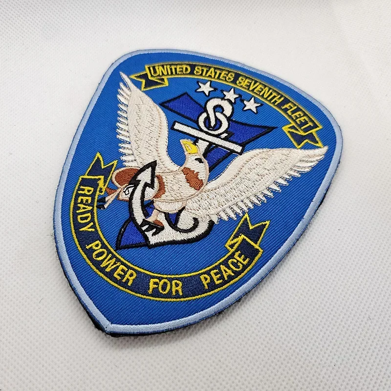 Parches de pistola superior, chaqueta voladora, conjunto completo de insignia de parche de gancho y bucle bordado, brazalete de moral de ventilador militar, insignia de pistola superior de EE. UU. - imagen 4