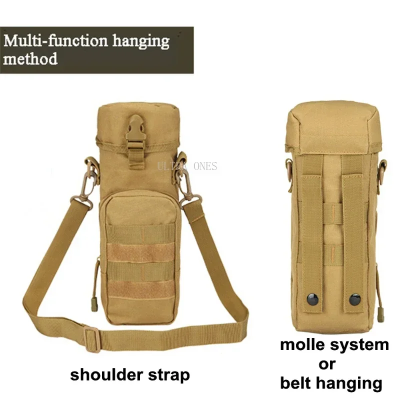 Bolsa para hervidor de agua al aire libre, senderismo, Camping, ciclismo, viaje, bolso de hombro, caza, deportes tácticos, botella de agua Molle, riñonera - imagen 4