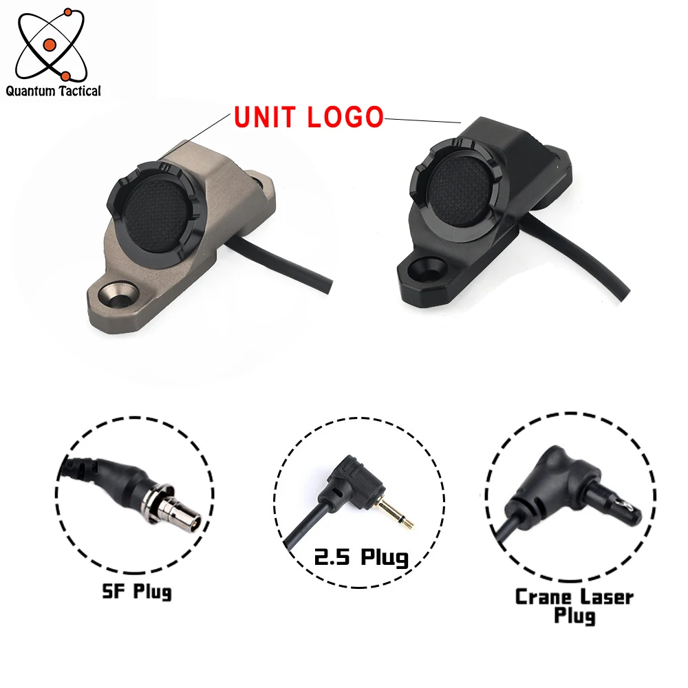 Botón táctico de presión remota para Airsoft, interruptor m-lok Keymod Rail SF M600 M300, linterna de arma para DBAL-A2 PEQ15Switch