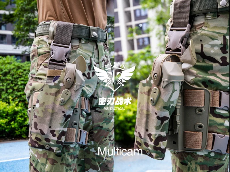 Funda táctica extracción rápida camuflaje compatible 1911 y TP9 - imagen 5