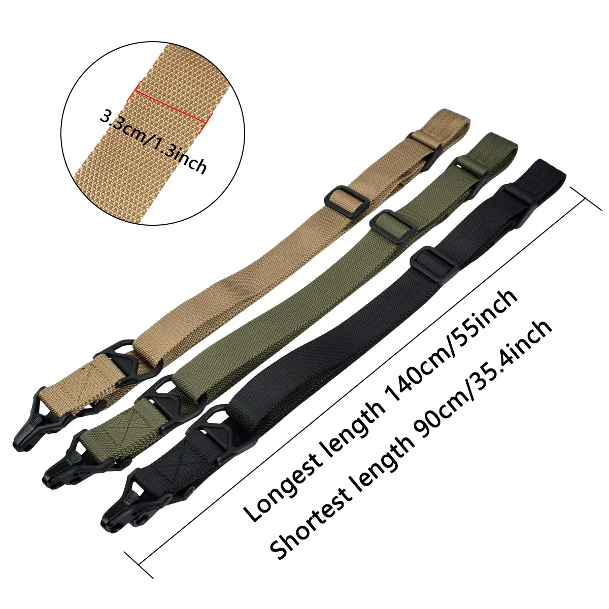 AR15 M4 M16 HK416 AK47 armas de Rifle de carabina MS3 Rifle táctico eslinga caza Metal Clip de montaje correa de pistola M-LOK seguridad - imagen 3