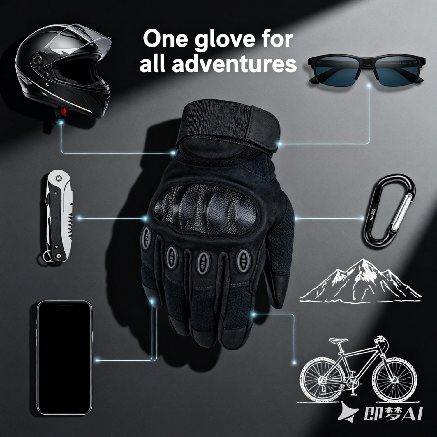 Guantes tácticos pantalla táctil con protección anticortes y arañazos - imagen 5