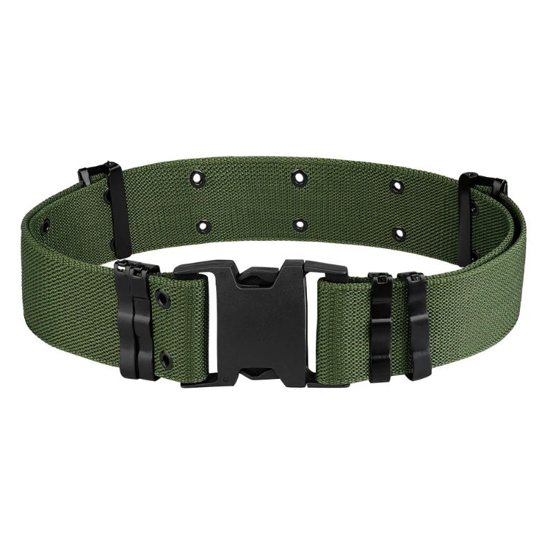Cinturón táctico militar Airsoft para hombre, cinturón ajustable duradero para caza al aire libre, cinturones de entrenamiento de soporte para cintura - imagen 3