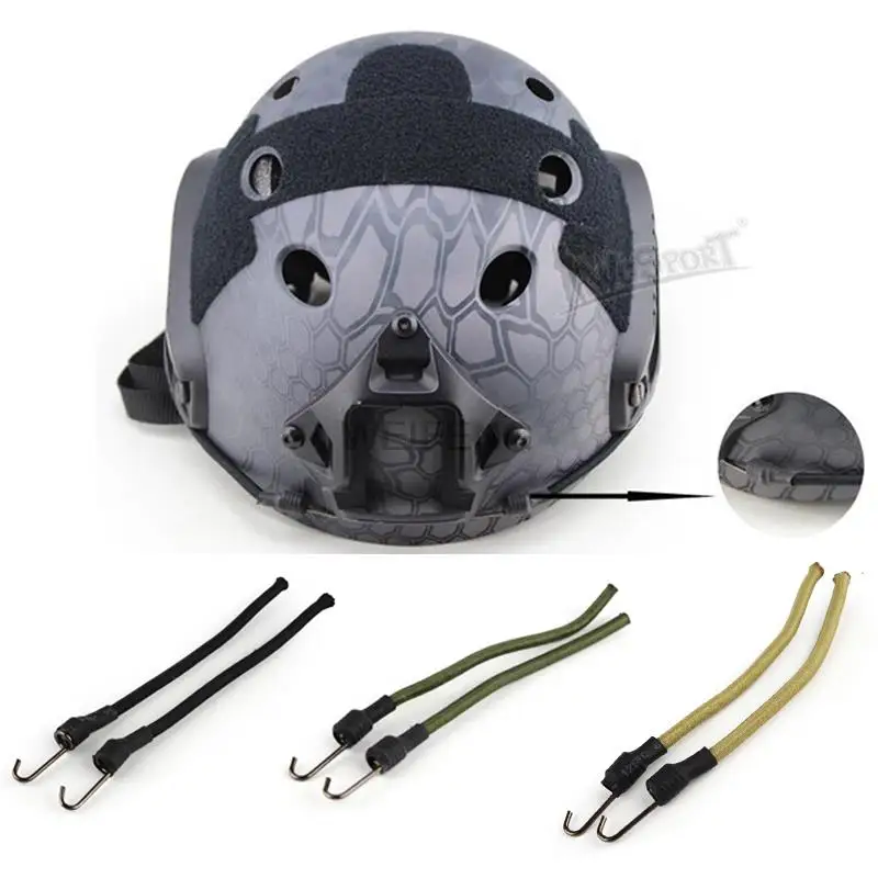 Accesorios tácticos para casco, adaptador de riel NVG, dispositivo de riel de abrazadera giratoria, gafas, hebilla de riel, cuerda de nailon, equipo de caza - imagen 2