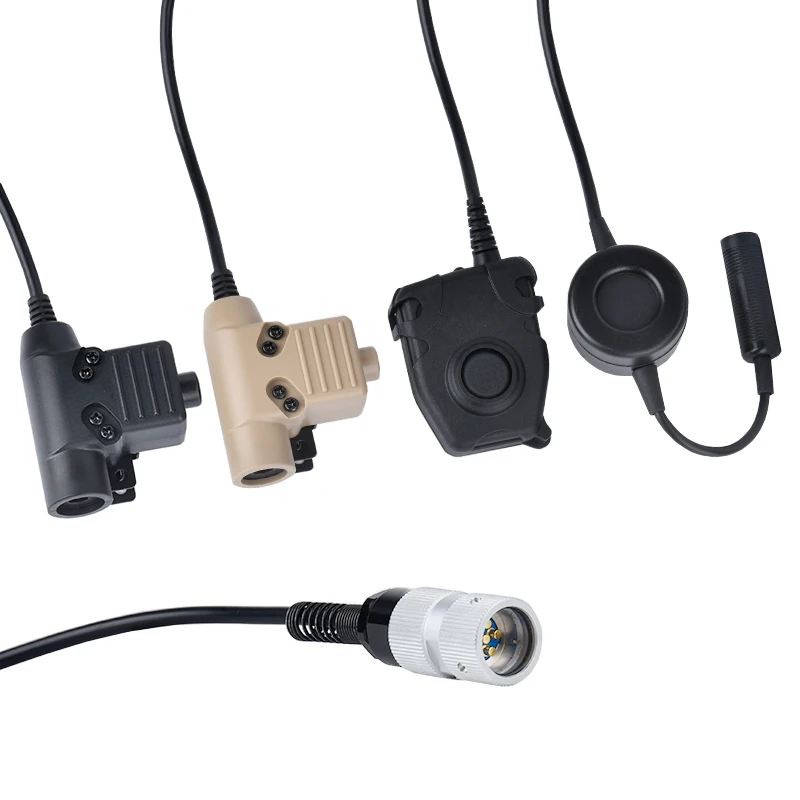 WADSN-auriculares tácticos para walkie-talkie, dispositivo de audio para TAC-SKY, HD01 HD03, prc-624 152A PRC-148, U94 PTT 6pin, u94 PTT - imagen 3
