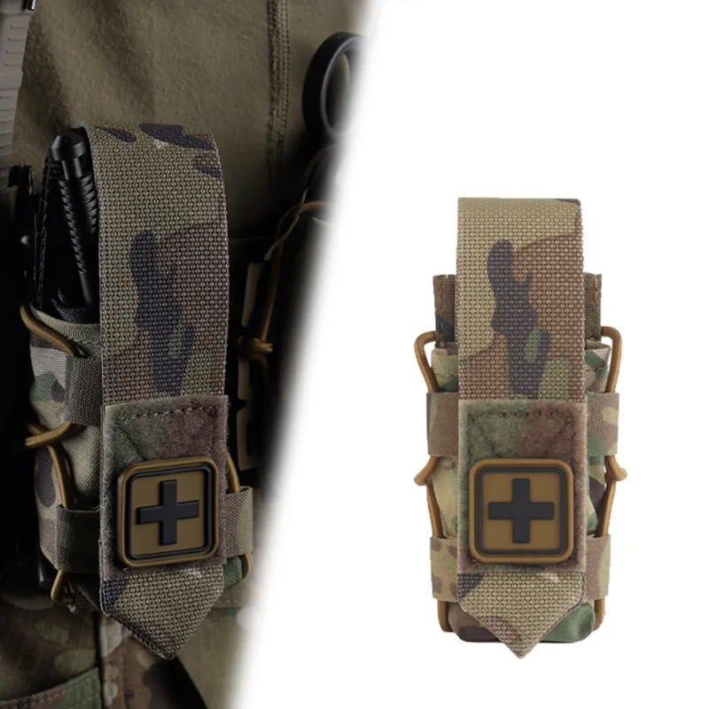 Bolsa de torniquete universal con solapa para herramientas verticales y bolsa de almacenamiento de primeros auxilios médicos varios