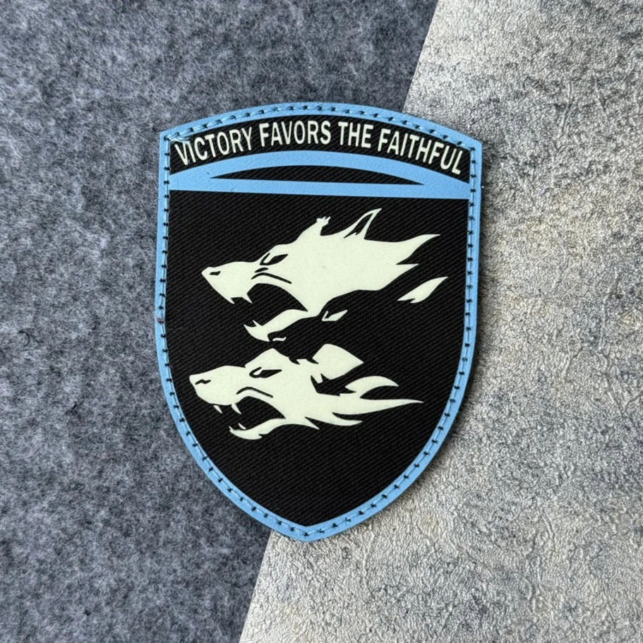 Parche militar táctico del ejército moral, "acha y lobo", material impreso, adecuado para chalecos, chaquetas, mochilas, etc. - imagen 3