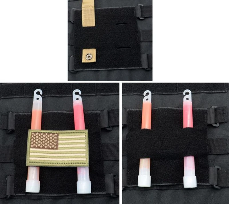 Chaleco de caza táctico de nailon Velcr0, base de gancho y bucle, parche táctico, accesorios de extensión de mochila - imagen 2