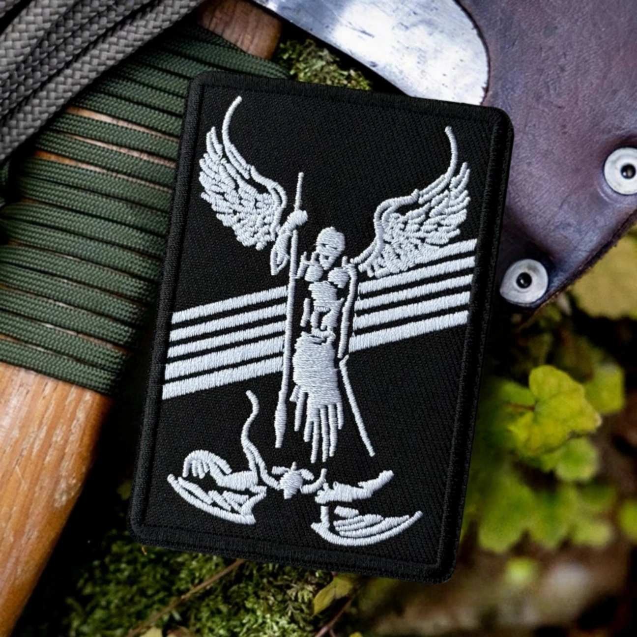 Parche táctico bordado con velcro militar Good Always Wins Archangel - imagen 5