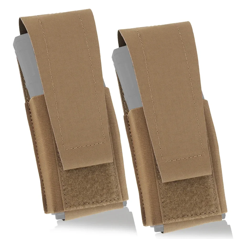 Bolsa táctica para Rifle individual 5,56 AK AR M4 AR15 Mag, bolsa táctica de nailon Coyote Brown MOLLE para carritos de 5,56mm - imagen 2
