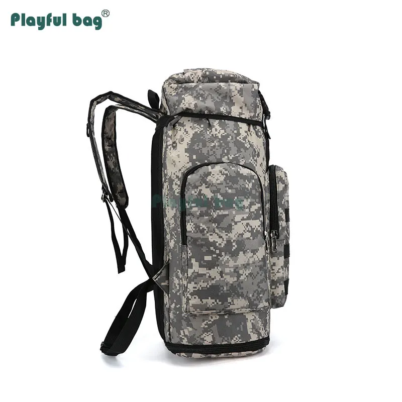 Mochila de Camping de 100l, bolsa impermeable para deportes de viaje al aire libre, mochila MOLLE militar de camuflaje para adultos, AVA83 - imagen 3