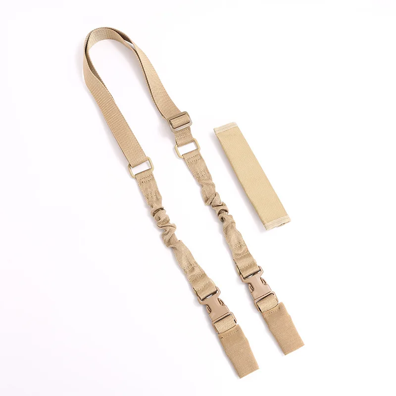 Accesorios de caza al aire libre, equipo táctico, correa táctica de doble punto para pistola, correa para Rifle, hebilla de Metal, correa de cuerda - imagen 4