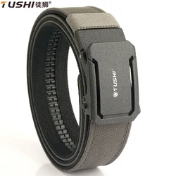 TUSHI cinturón militar nailon hebilla automática táctico IPSC
